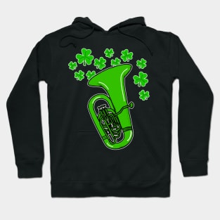 St Patrick's Day 2022 Tuba Tubaist Irish Musician Hoodie